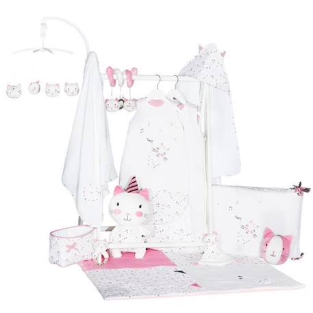 Paniere tissu en coton blanc BLANC 4 - vertbaudet enfant 