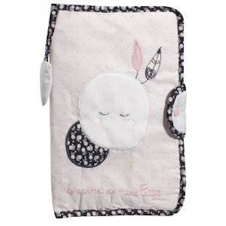 Protège carnet de santé en coton Rose ROSE 2 - vertbaudet enfant 