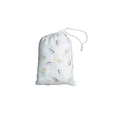 Linge de maison et décoration-Linge de lit bébé-Lot de 2 draps housse 70x140cm en coton bio blanc