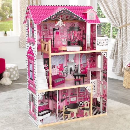 KidKraft - Maison de poupées en bois Amelia avec 15 accessoires inclus ROSE 4 - vertbaudet enfant 