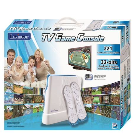 Console TV Plug N' Play Motion - LEXIBOOK - 2 manettes sans-fil - 221 jeux BLEU 4 - vertbaudet enfant 