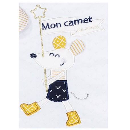 Protege Carnet De Sante en coton blanc BLANC 2 - vertbaudet enfant 