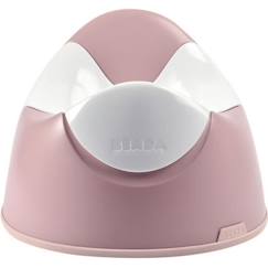 -BEABA Pot d'apprentissage bébé ergonomique, poignées de préhension, joint antidérapant, facile d'entretien, old pink