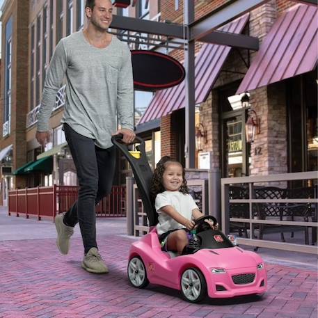 Voiture Enfant Porteur Auto Step2 Whisper Ride Rose | Véhicule Jouet avec Barre de Poussée dès 1.5 ans ROSE 4 - vertbaudet enfant 