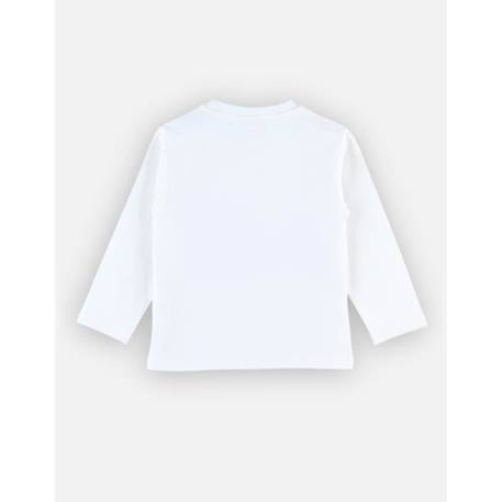 T-shirt manches longues en jersey imprimé montagne BLANC 3 - vertbaudet enfant 