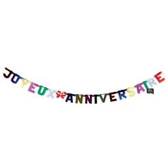 Guirlande Joyeux Anniversaire en Métal - PARTY PRO  - vertbaudet enfant