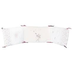 Linge de maison et décoration-Linge de lit bébé-Tour de lit 190x40cm en coton blanc