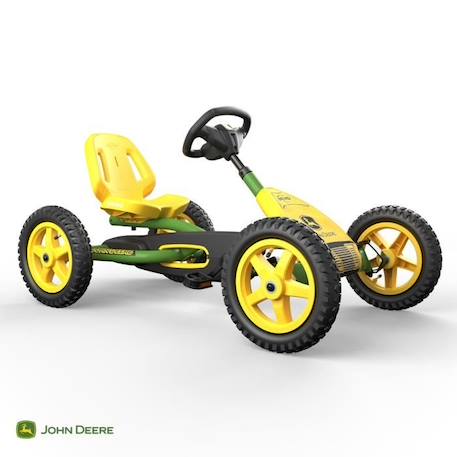 Kart à pédales Buddy John Deere avec volant sonorisé - BERG VERT 1 - vertbaudet enfant 