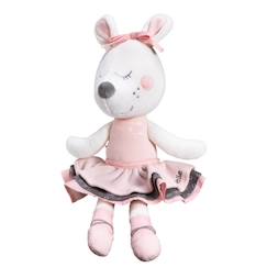 Jouet-Premier âge-Doudous et jouets en tissu-Doudou - SAUTHON - Petite Souris danseuse étoile - Rose - Bébé - Fille - A partir de 1 mois