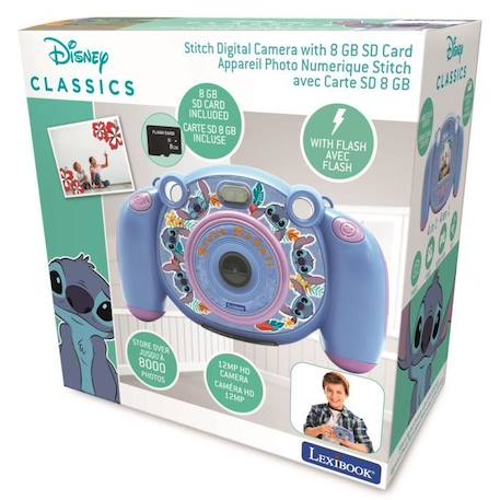 Appareil photo 4-en-1 pour enfants Disney Stitch de Lexibook avec carte SD de 8Go incluse VIOLET 3 - vertbaudet enfant 