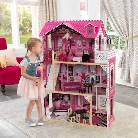 KidKraft - Maison de poupées en bois Amelia avec 15 accessoires inclus ROSE 3 - vertbaudet enfant 