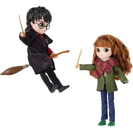 Harry Potter - Coffret Deluxe Poupée 20cm Harry Potter et Hermione - Wizarding World - 4 tenues et 12 accessoires NOIR 2 - vertbaudet enfant 