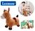 Porteur - LEXIBOOK - Cheval Sauteur Gonflable en Peluche - Design 2-en-1 - Housse amovible - Pour Enfant MARRON 1 - vertbaudet enfant 