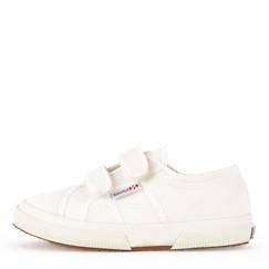 Chaussures-Baskets - SUPERGA - 2750 Velcro - Enfant - Blanc - Tige en toile