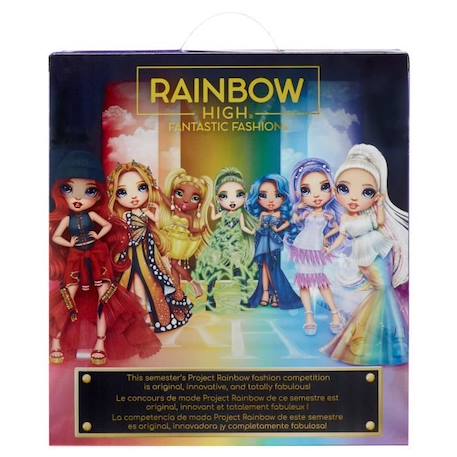 Rainbow High Tentpole PR Theme Doll - PURPLE - 1 robe de Gala et 1 tenue decontractée + accessoires et carnet de croquis VIOLET 5 - vertbaudet enfant 