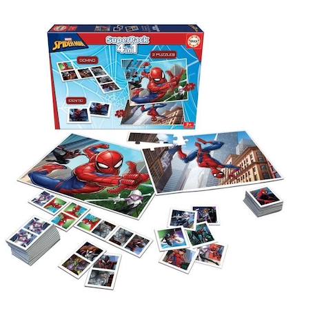 EDUCA - Superpack Spider-man NEW ROUGE 2 - vertbaudet enfant 