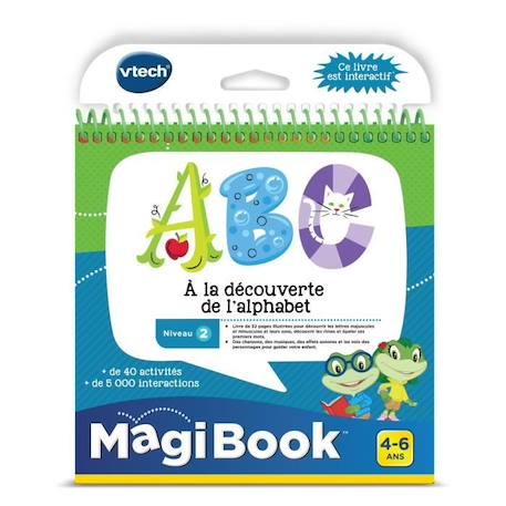 VTECH - Livre Interactif Magibook - ABC, À La Découverte De L'Alphabet BLANC 1 - vertbaudet enfant 