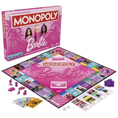 Monopoly : édition Barbie, jeu de plateau pour 2 à 6 joueurs, jeux pour la famille, à partir de 8 ans ROSE 6 - vertbaudet enfant 