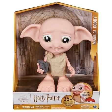 Harry Potter - Figurine DOBBY interactive - 20 cm - Wizarding World BLANC 6 - vertbaudet enfant 