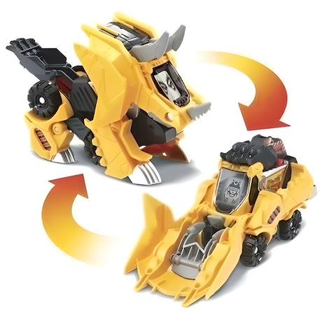 VTECH - Switch & Go Dinos - Molops, Super Tricératops (Pelleteuse) JAUNE 1 - vertbaudet enfant 