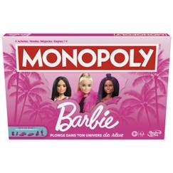 Jouet-Monopoly : édition Barbie, jeu de plateau pour 2 à 6 joueurs, jeux pour la famille, à partir de 8 ans