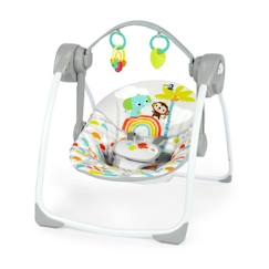 -BRIGHT STARTS Playful Paradise balancelle portable pour bébé, compacte et automatique avec musique, dès la naissance