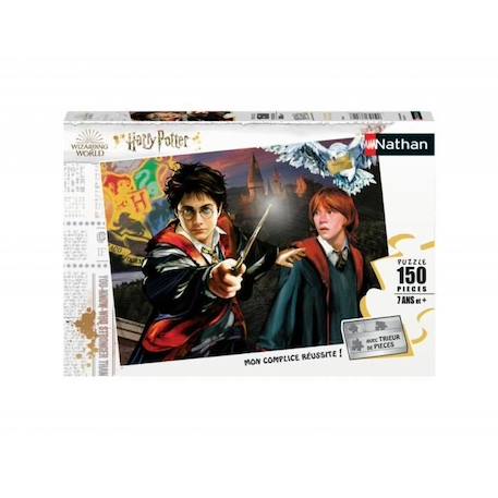 Puzzle 150 pièces Harry Potter et Ron Weasley - Nathan BLANC 1 - vertbaudet enfant 
