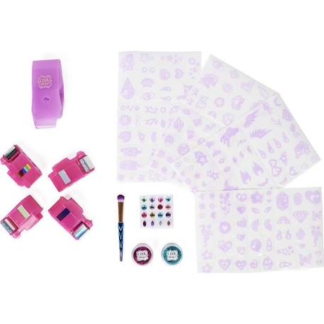 COOL MAKER - Shimmer Me Body Art - Machine à Tatouages pour enfants - 180 motifs Avec Couleurs Strass et Paillettes ROSE 2 - vertbaudet enfant 