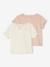 Lot de 2 tee-shirts naissance en coton biologique rose nude 1 - vertbaudet enfant 