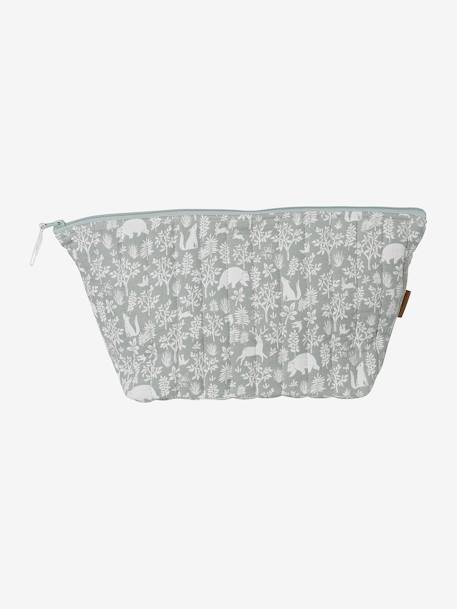 Trousse de toilette enfant en gaze de coton Babylone+bleu grisé+imprimé fleurs grenier+Lovely Leo 10 - vertbaudet enfant 