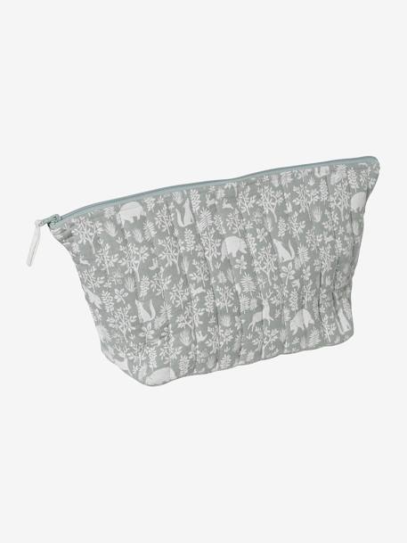 Trousse de toilette enfant en gaze de coton Babylone+bleu grisé+imprimé fleurs grenier+Lovely Leo 8 - vertbaudet enfant 