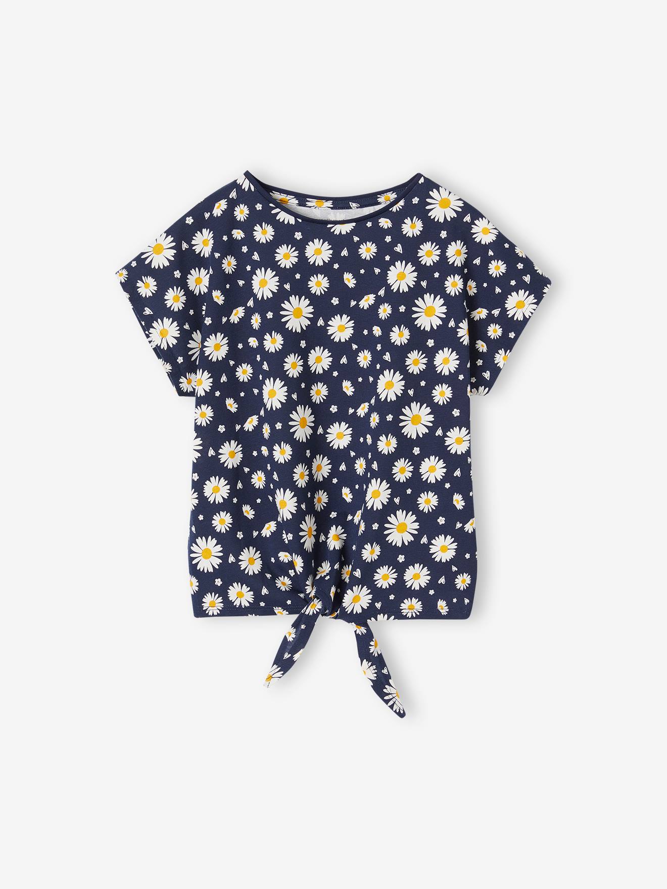 T-Shirt Next Fille 3-4 Ans - Broderie Vélo - Occasion Très Bon État - Coton Décontracté