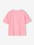 Tee-shirt fille motif poitrine manches courtes rose bonbon 3 - vertbaudet enfant 