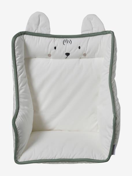 Coussin de chaise haute beige imprimé+écru+ivoire Panda+moutarde+Oies 6 - vertbaudet enfant 