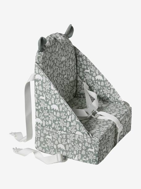 Rehausseur de chaise beige imprimé+Cherry+dans les bois+green forest+gris+Minisaurus+Mon coeur+Oies+rayé blanc 14 - vertbaudet enfant 
