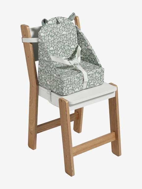 Rehausseur de chaise beige imprimé+Cherry+dans les bois+green forest+gris+Minisaurus+Mon coeur+Oies+rayé blanc 15 - vertbaudet enfant 