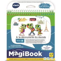 Jouet-Jeux éducatifs-Livre éducatif interactif Magibook VTECH - A la Découverte du Monde