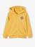 Sweat garçon zippé à capuche motif poitrine blanc chiné+ocre+rouge+turquoise 4 - vertbaudet enfant 