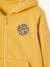 Sweat garçon zippé à capuche motif poitrine blanc chiné+ocre+rouge+turquoise 6 - vertbaudet enfant 