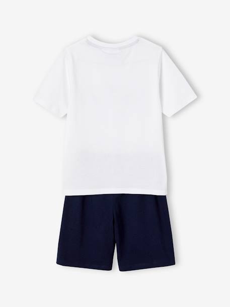 Pyjashort bicolore garçon NASA® Blanc/marine 6 - vertbaudet enfant 