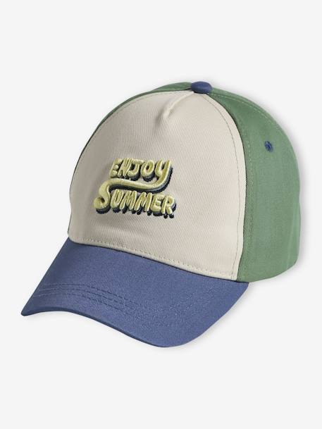 Casquette 'Enjoy Summer' garçon multicolore 3 - vertbaudet enfant 