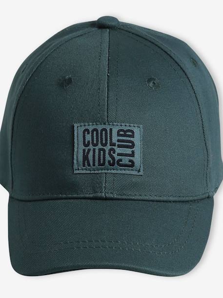 Casquette unie garçon brodée devant lichen+marine 3 - vertbaudet enfant 