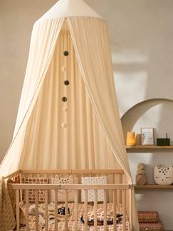 Linge de maison et décoration-Décoration-Rideau-Ciel de lit en gaze de coton