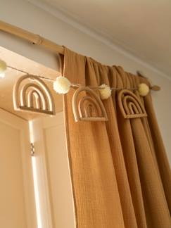 Linge de maison et décoration-Rideau tube tamisant en gaze de coton