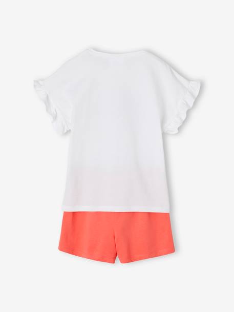 Pyjashort bicolore fille Pat’Patrouille® Blanc/corail 4 - vertbaudet enfant 