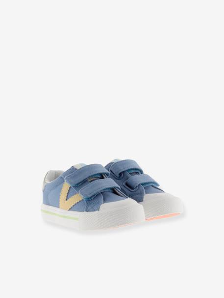 Baskets enfant Tribu Tiras Lona bleu+rosenholz 1 - vertbaudet enfant 