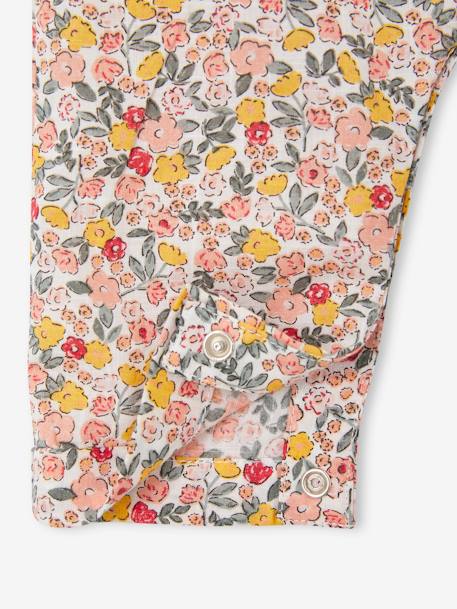 Ensemble bébé fille combinaison + bandeau imprimés rose imprimé+rose pâle+rose poudré+vert céladon imprimé 9 - vertbaudet enfant 