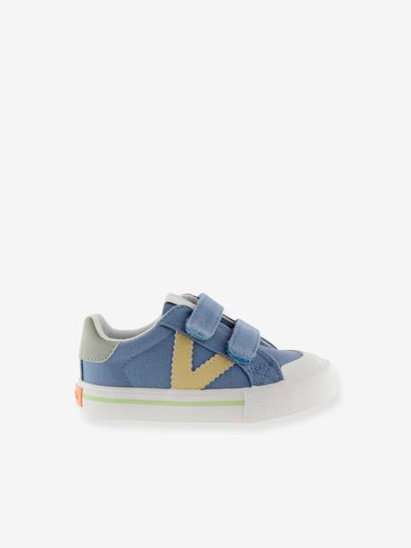 Baskets enfant Tribu Tiras Lona bleu+rosenholz 2 - vertbaudet enfant 