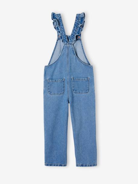 KIDSCOOL SPACE Salopette en jean pour petite fille garçon, pantalon