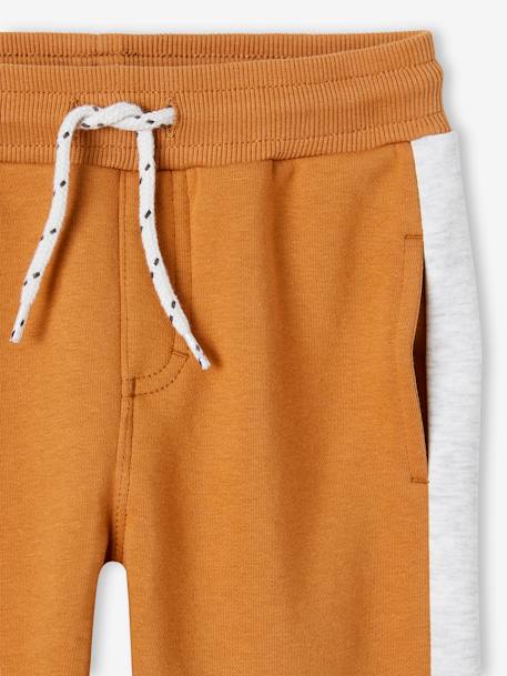 Pantalon de sport garçon bandes côtés encre+noix de pécan 7 - vertbaudet enfant 